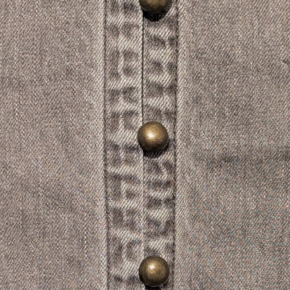 Brand New Pilcro Puff-Sleeve Denim Mini Dress - Picture 9 of 12